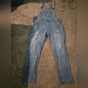 City Chic Blue Denim Overalls